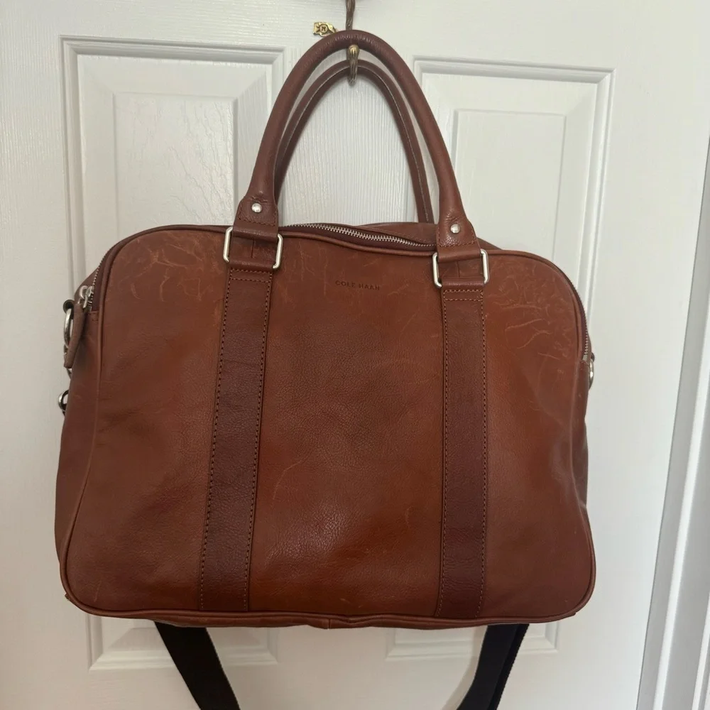 Cole Haan |,Wayland Soft | Leather Briefcase Computer Laptop Bag Travel Carry-on